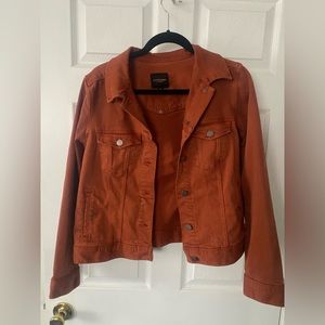 Orange Denim Jacket